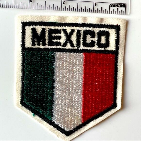 Vintage MEXICO Embroidered Flag Sew On Patch NOS - Picture 11 of 11